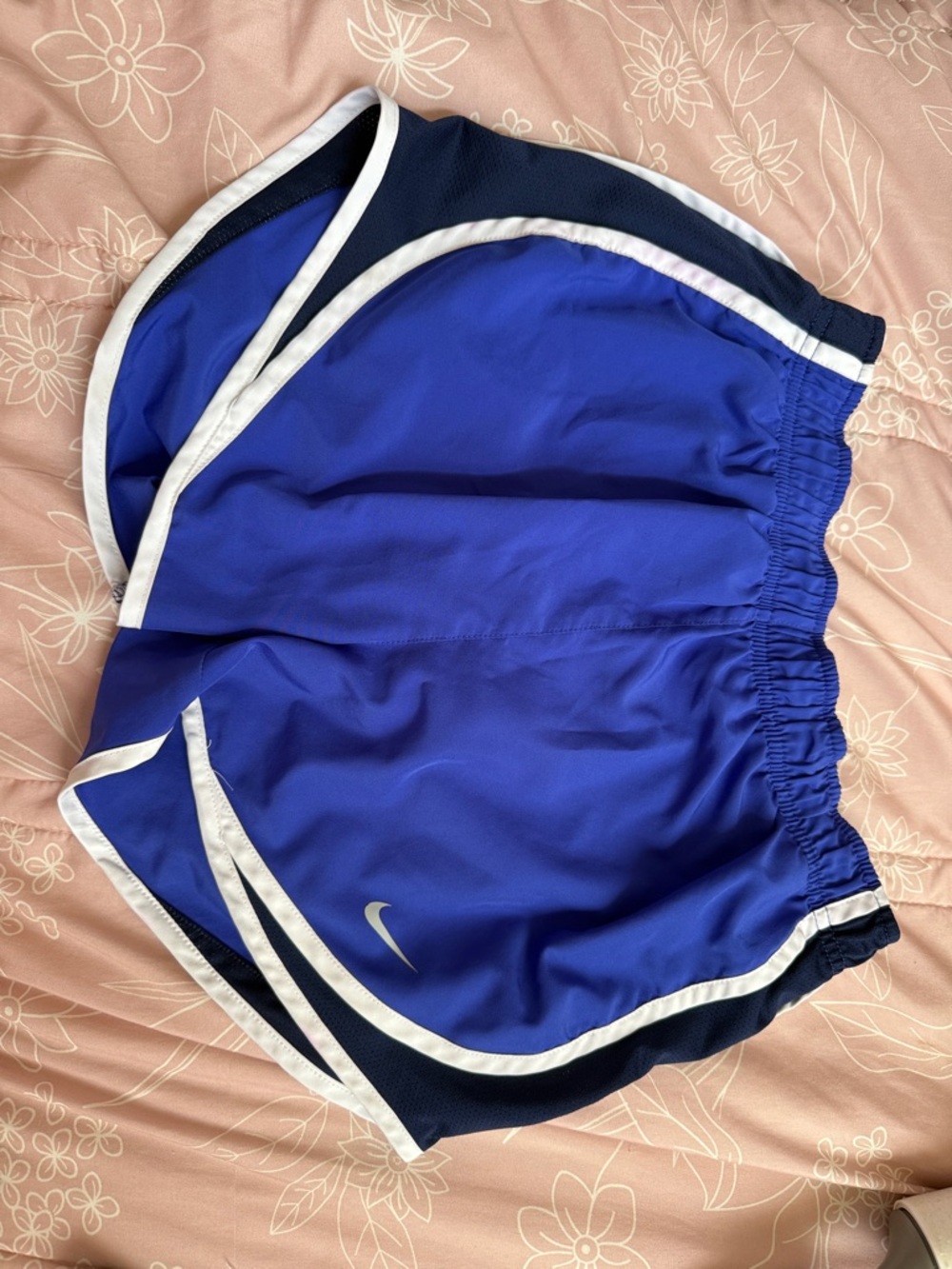 Nike Royal Blue Running Shorts with White Trim
